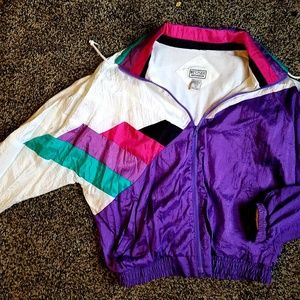 Westside Vintage 90s Purple Windbreaker Large